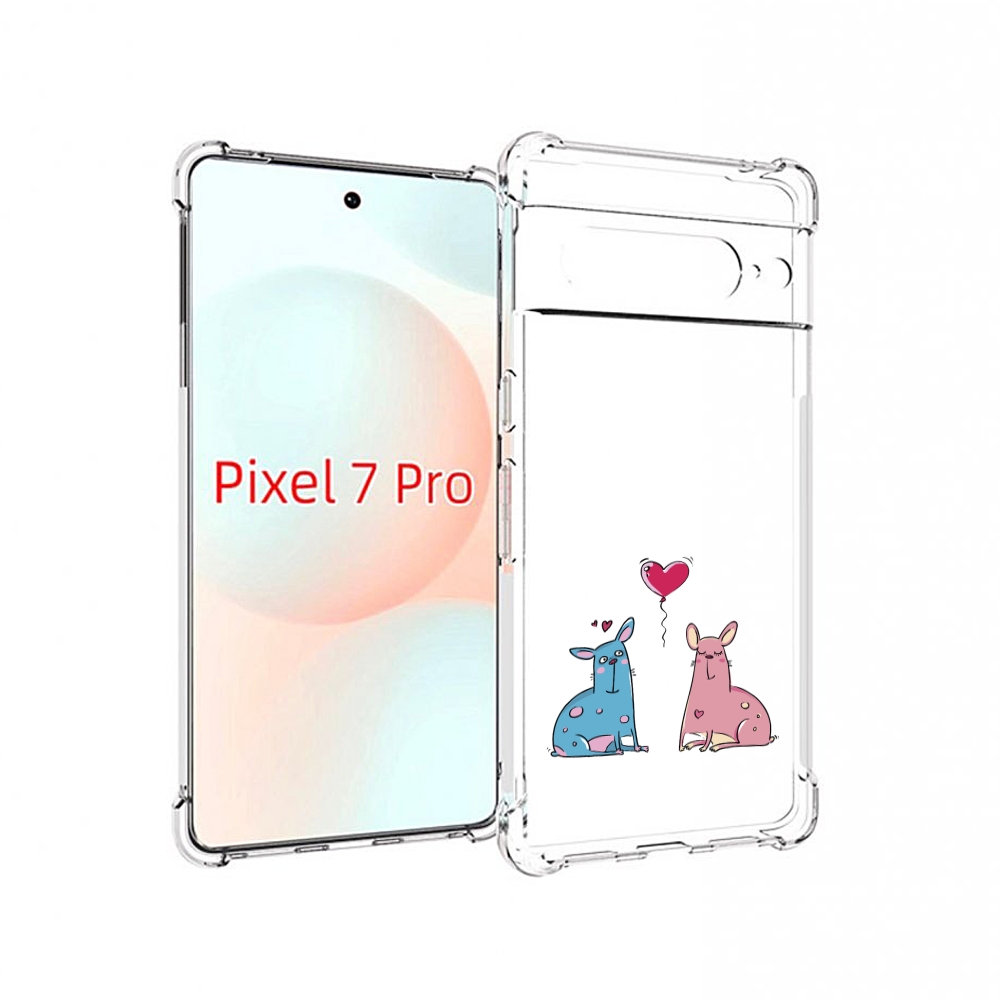 

Чехол Mypads Лама Любовь Для Google Pixel 7 Pro, Прозрачный, Tocco