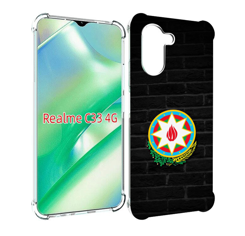 

Чехол MyPads герб азербаиджана для Realme C33 4G, Прозрачный, Tocco