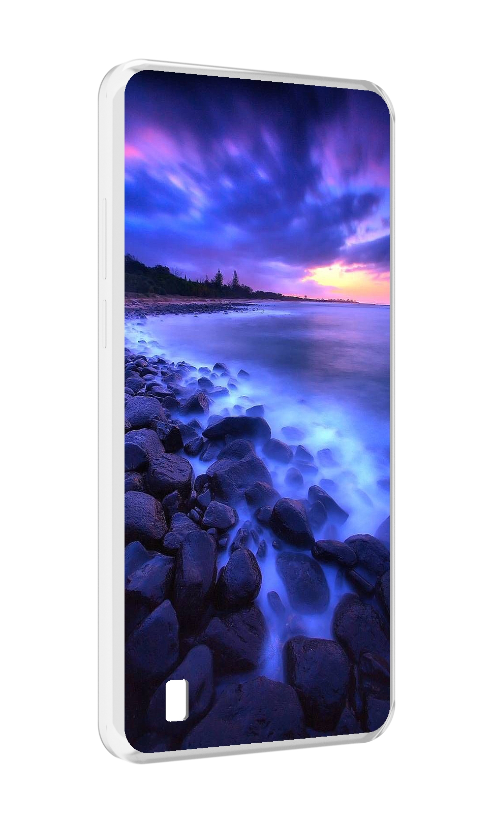 

Чехол MyPads неоновый берег для Blackview A55, Прозрачный, Tocco