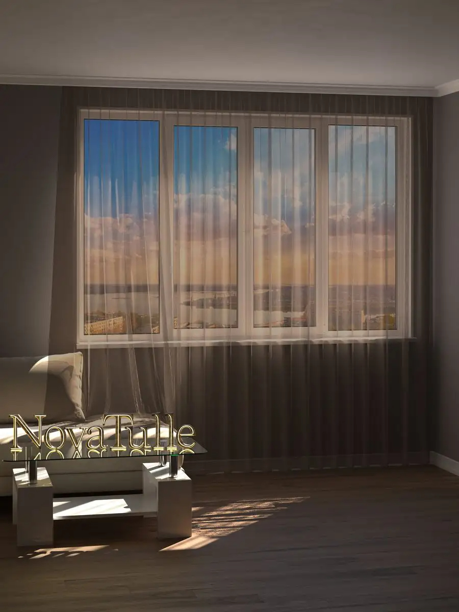 

Тюль NovaTulle сетка грек капучино 700х280, тгрек6