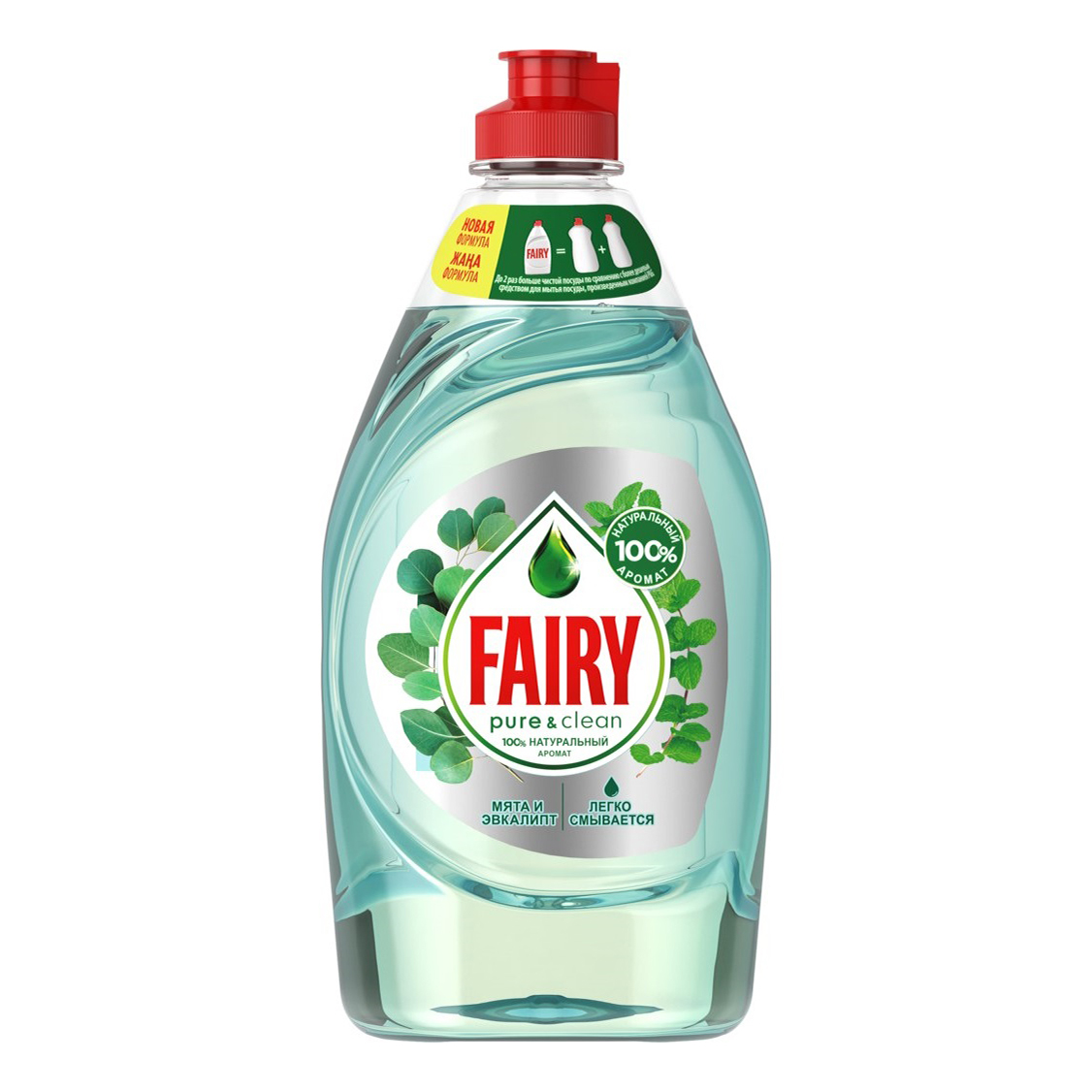 фото Средство fairy pure & clean мята и эвкалипт для мытья посуды 450 мл