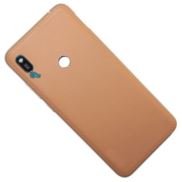 Корпус для Huawei Y6 2019 (MRD-LX1F) без рамки дисплея со стеклом камеры <коричневый>
