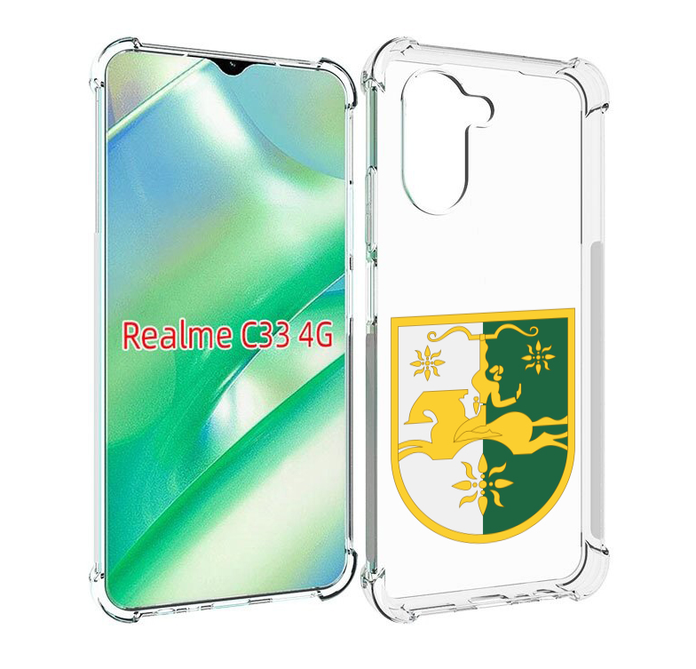 

Чехол MyPads герб-абхазии для Realme C33 4G, Прозрачный, Tocco