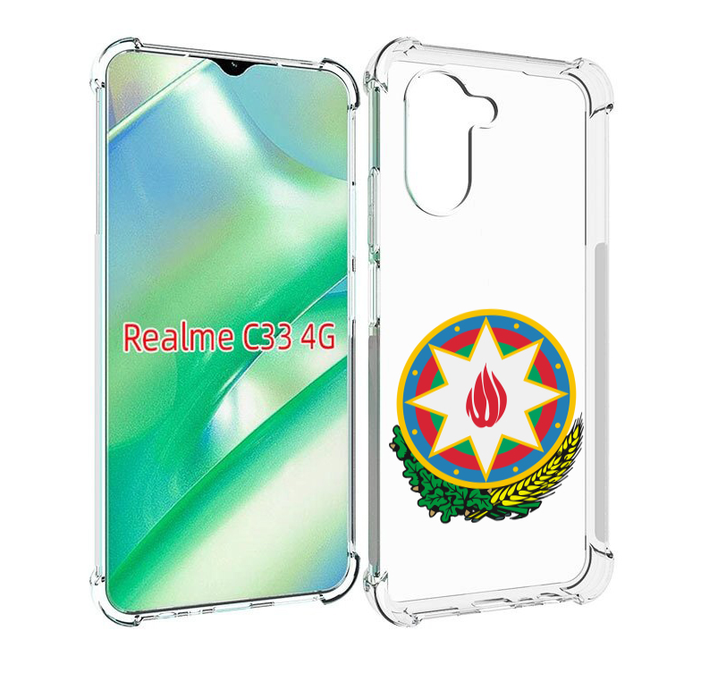 

Чехол MyPads герб-азербаиджан-2 для Realme C33 4G, Прозрачный, Tocco