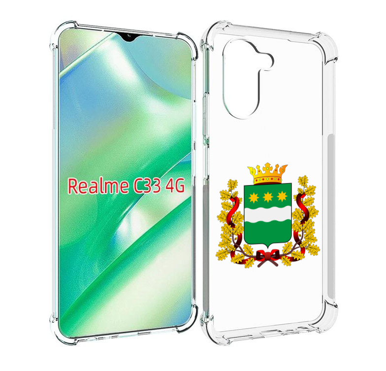 

Чехол MyPads герб-амурскои-области для Realme C33 4G, Прозрачный, Tocco