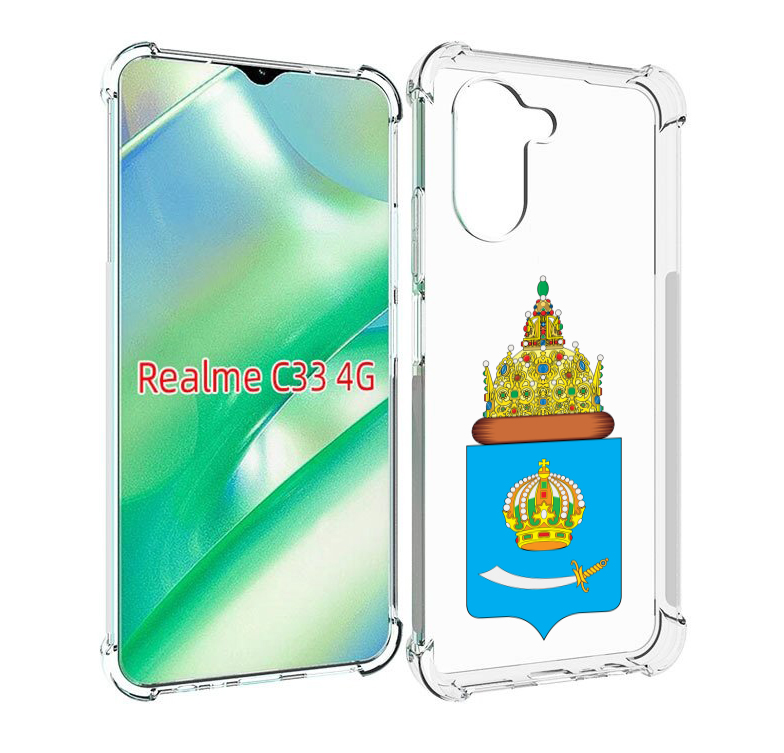 

Чехол MyPads герб-астраханскои-области для Realme C33 4G, Прозрачный, Tocco