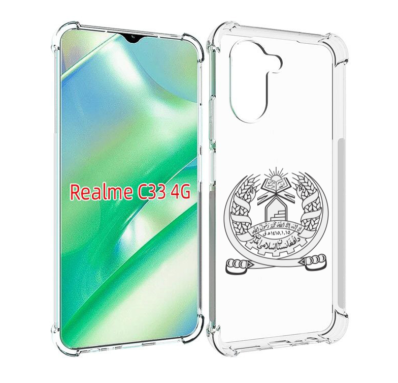 

Чехол MyPads герб-афганистан для Realme C33 4G, Прозрачный, Tocco