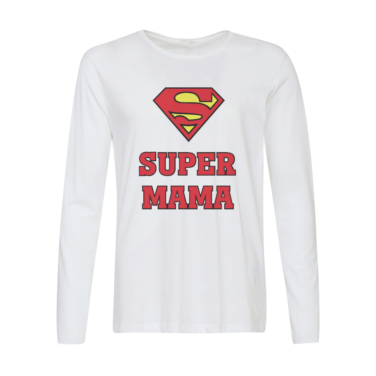 

Лонгслив CoolPodarok Super мама, 6w013748