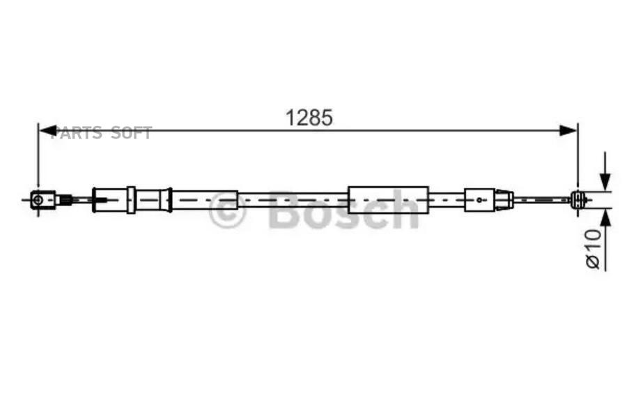 

Трос cтояночного тормоза BOSCH 1987482026