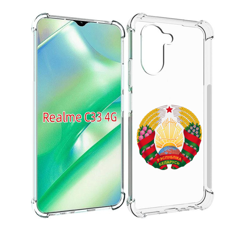 

Чехол MyPads герб-беларуси для Realme C33 4G, Прозрачный, Tocco