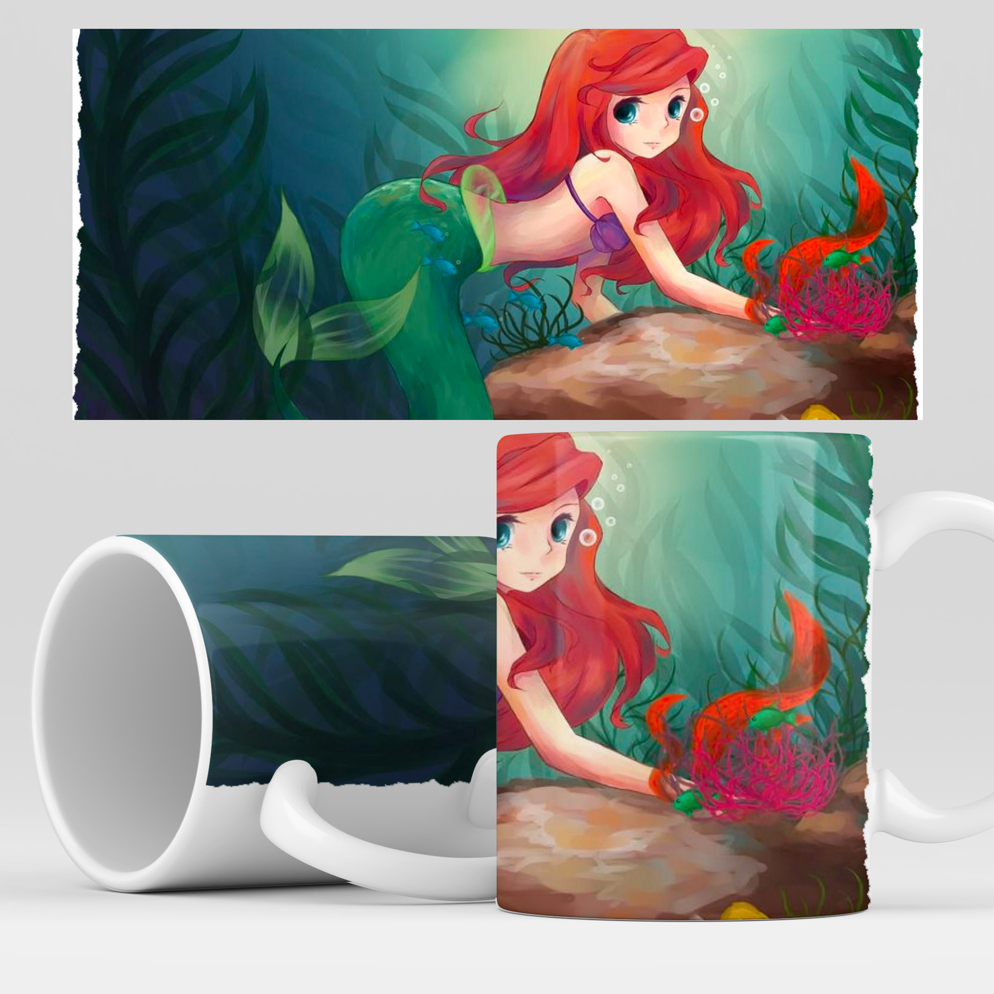 

Кружка RocketCup с принтом "Русалочка", Mermaid_07