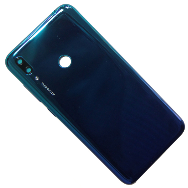 

Корпус для Huawei Y7 2019, Y7 2019 Pro,Enjoy 9 без рамки дисплея со стеклом камеры <синий>