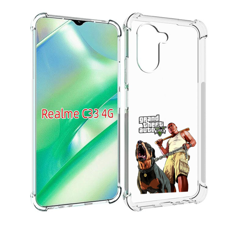 

Чехол MyPads GTA грозная собака для Realme C33 4G, Прозрачный, Tocco