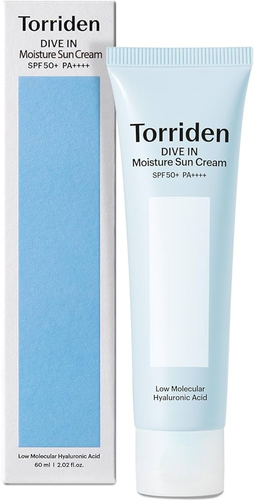 Лёгкий солнцезащитный крем Torriden DIVE IN Watery Moisture Sun Cream увлажняющий,  60 мл