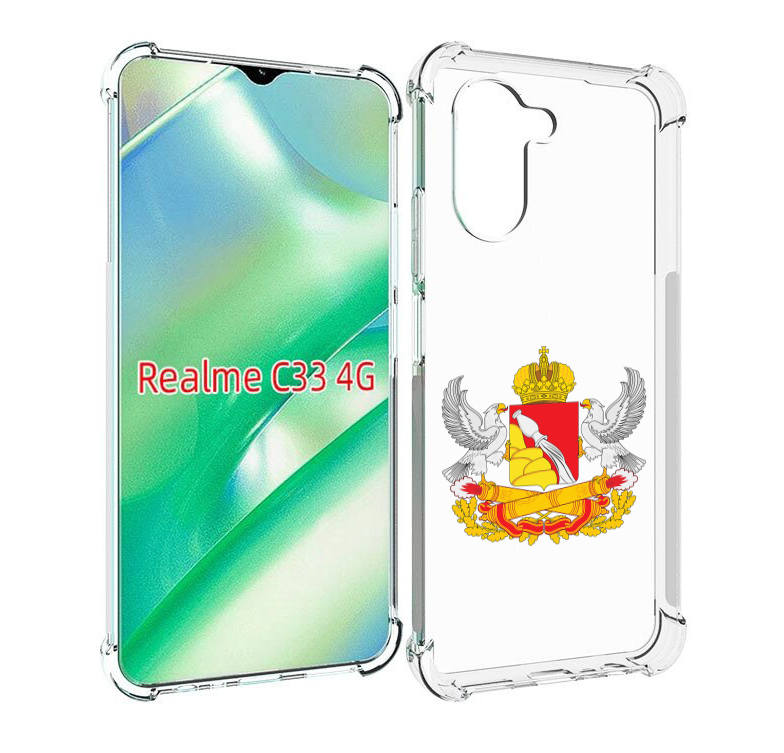 

Чехол MyPads герб-воронежскои-области для Realme C33 4G, Прозрачный, Tocco