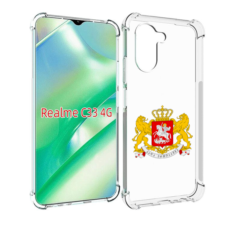 

Чехол MyPads герб-грузии для Realme C33 4G, Прозрачный, Tocco