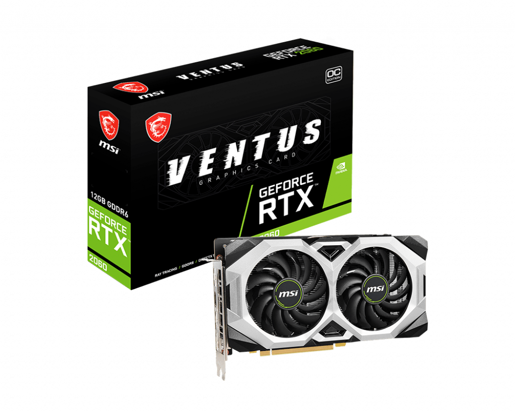 фото Видеокарта msi nvidia geforce rtx 2060 (msi rtx2060 ventus 12g oc oem)