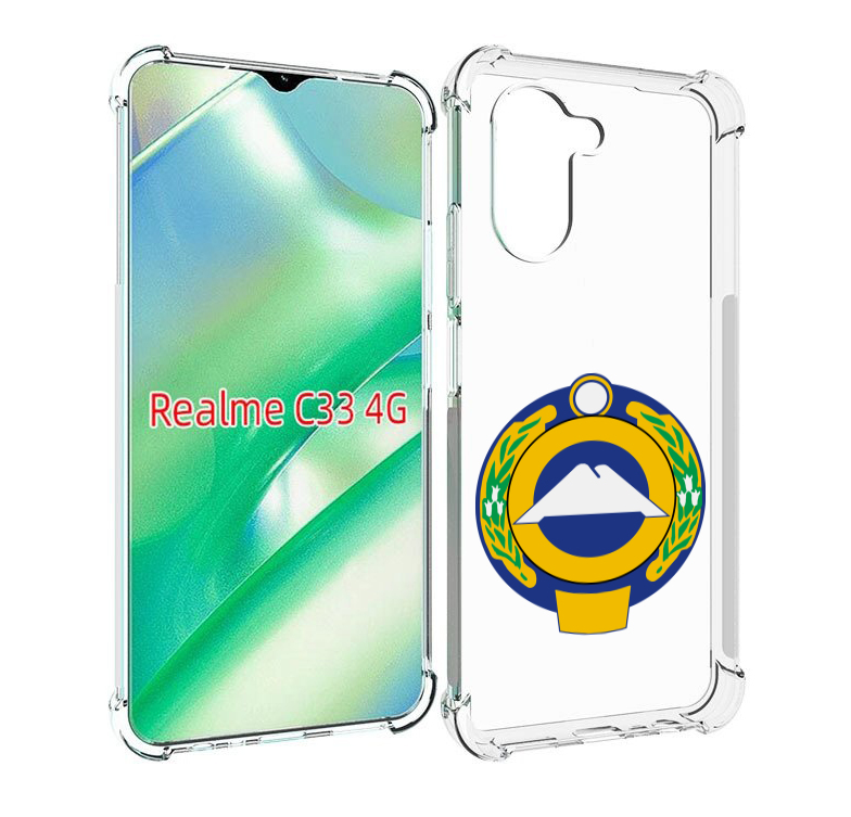 

Чехол MyPads герб-карачаево-черкессия для Realme C33 4G, Прозрачный, Tocco