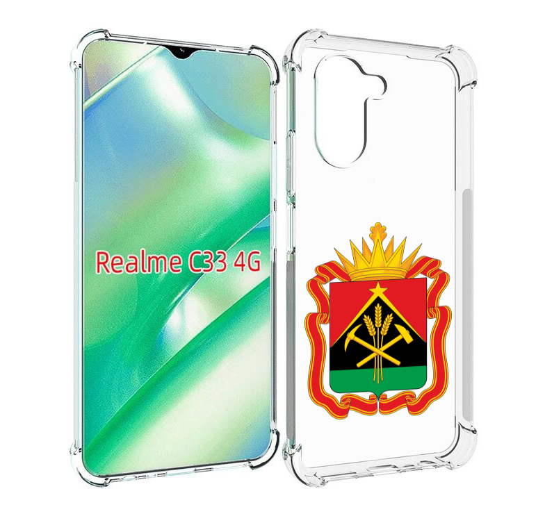 

Чехол MyPads герб-кемеровскои-области для Realme C33 4G, Прозрачный, Tocco