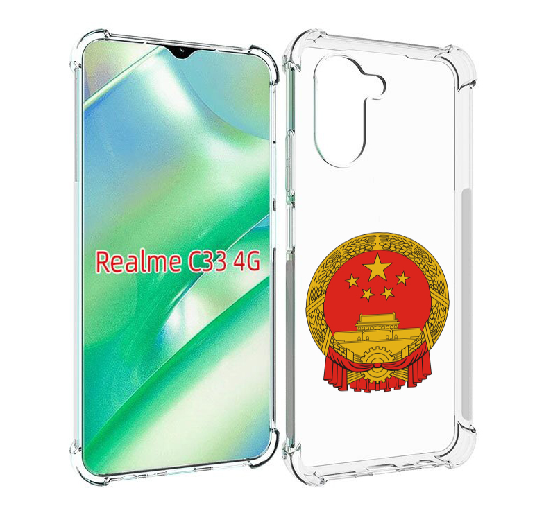 

Чехол MyPads герб-китаи для Realme C33 4G, Прозрачный, Tocco
