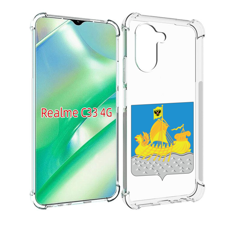 

Чехол MyPads герб-косромская-область для Realme C33 4G, Прозрачный, Tocco