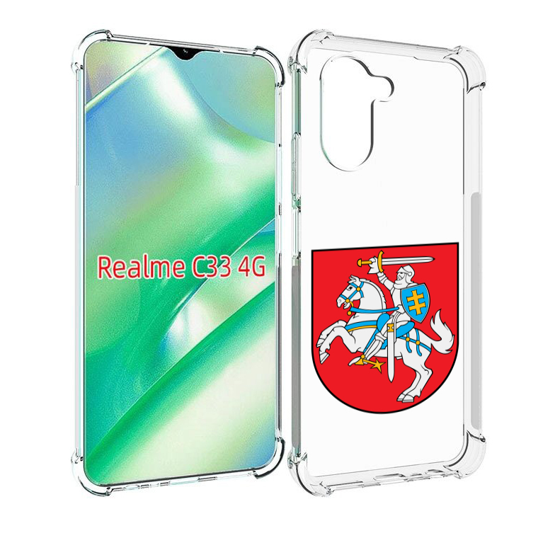 

Чехол MyPads герб-литва для Realme C33 4G, Прозрачный, Tocco