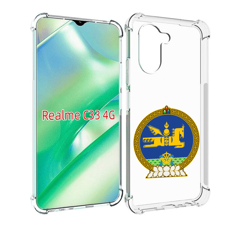 

Чехол MyPads герб-монголия для Realme C33 4G, Прозрачный, Tocco