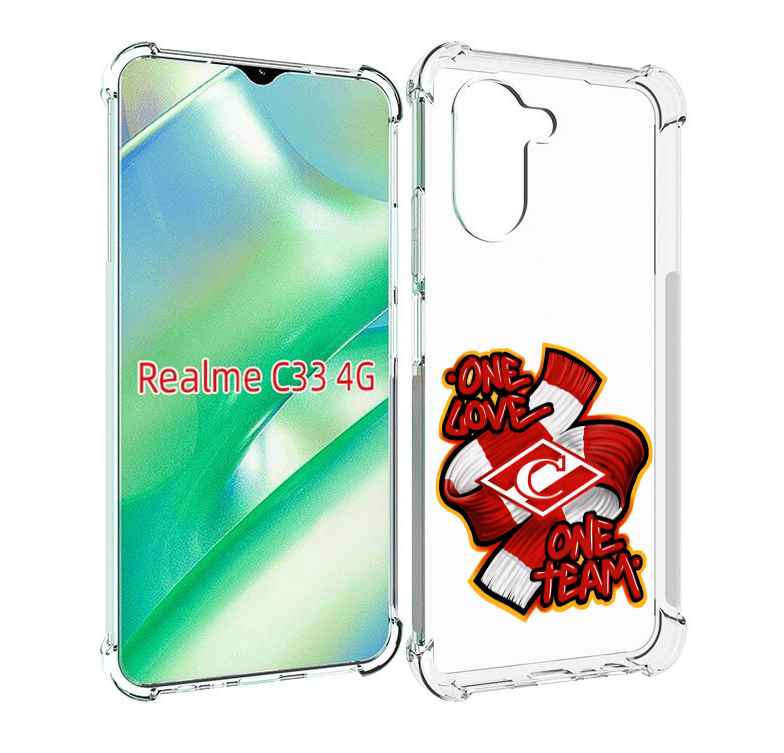 

Чехол MyPads ФК спарак 1 любовь для Realme C33 4G, Прозрачный, Tocco