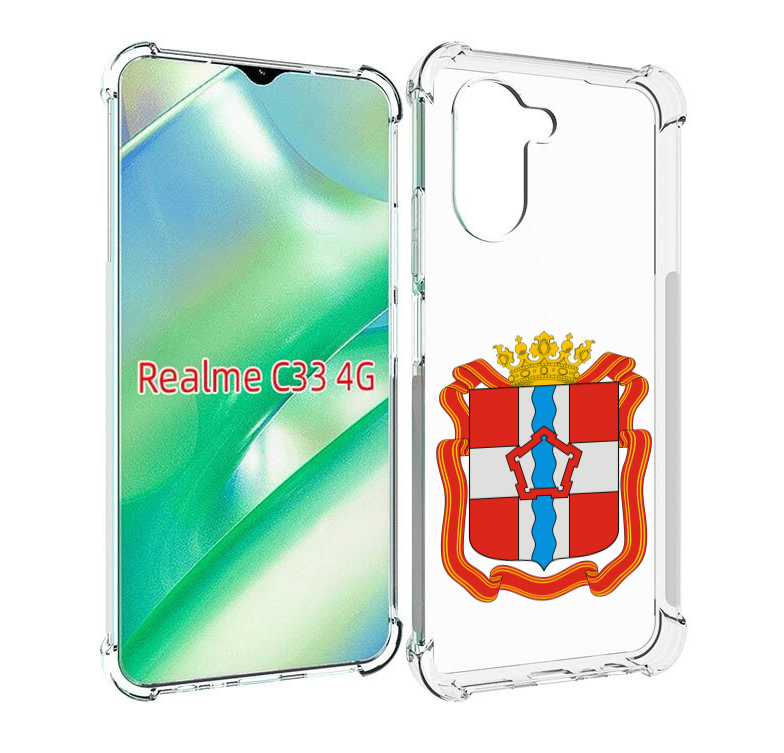 

Чехол MyPads герб-омскои-области для Realme C33 4G, Прозрачный, Tocco