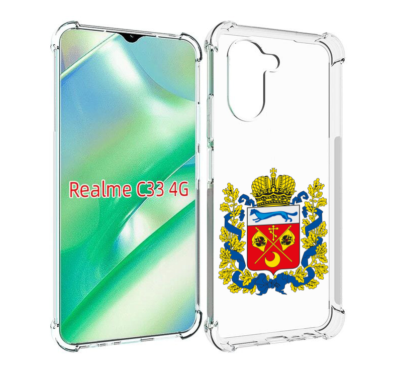 

Чехол MyPads герб-оренбургская-область для Realme C33 4G, Прозрачный, Tocco