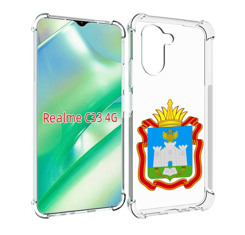 

Чехол MyPads герб-орловская-область для Realme C33 4G, Прозрачный, Tocco