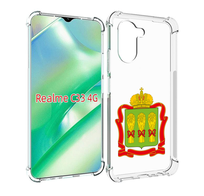 

Чехол MyPads герб-пензенская-область для Realme C33 4G, Прозрачный, Tocco