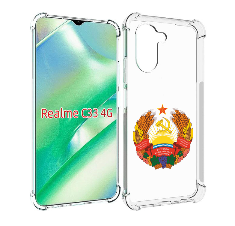 

Чехол MyPads герб-приднестровья для Realme C33 4G, Прозрачный, Tocco