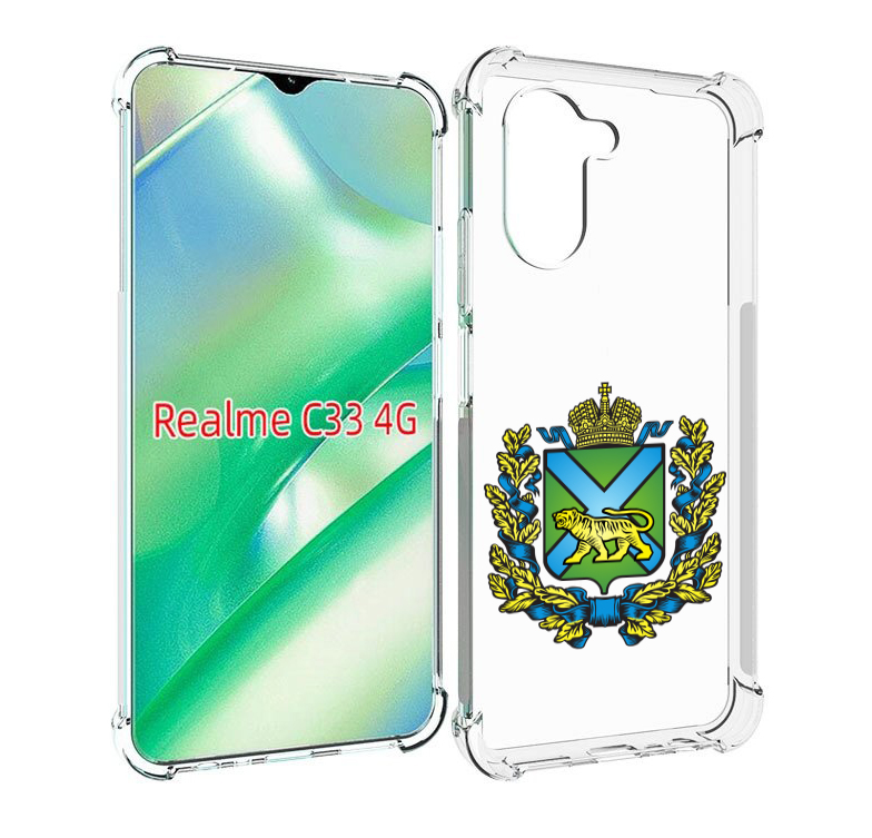 

Чехол MyPads герб-приморскии-краи для Realme C33 4G, Прозрачный, Tocco