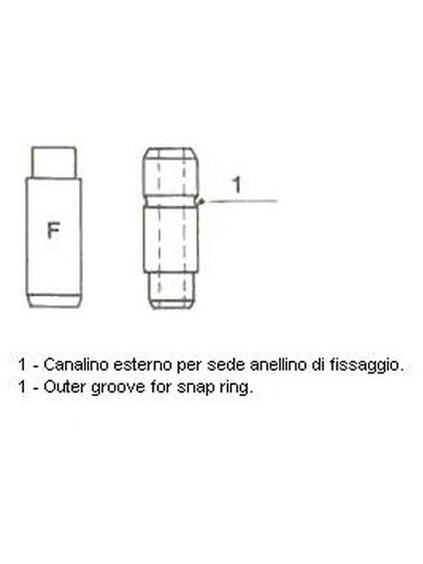 фото Втулка клапана грм направляющая metelli арт. 12101