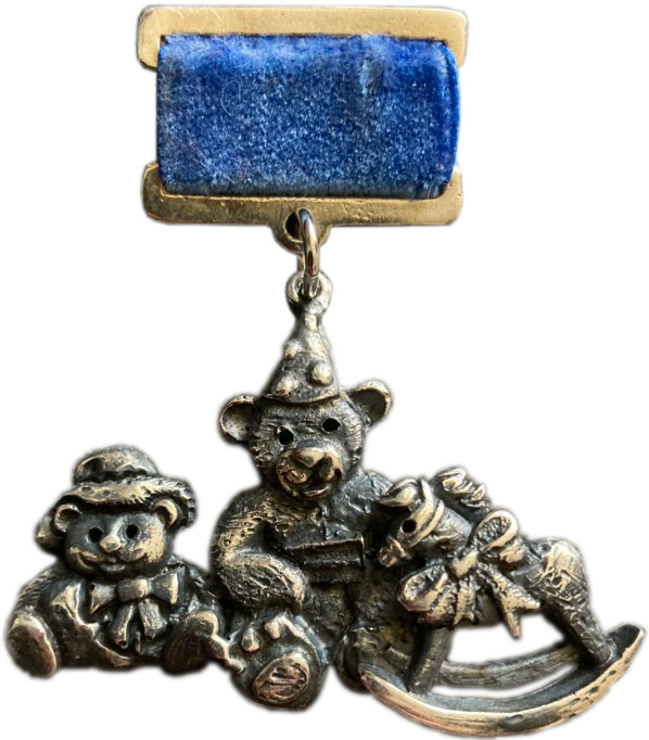 

Брошь из латуни с текстилем Shabut jewelry BOD0002, BOD0002