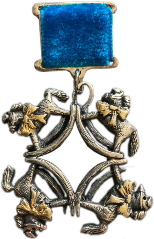 

Брошь из латуни с текстилем Shabut jewelry BOD0003, BOD0003