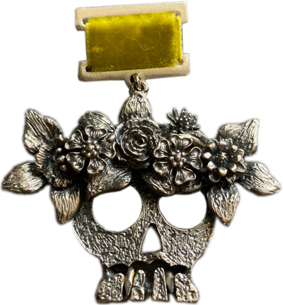 

Брошь из латуни с текстилем Shabut jewelry BOSM0002, BOSM0002