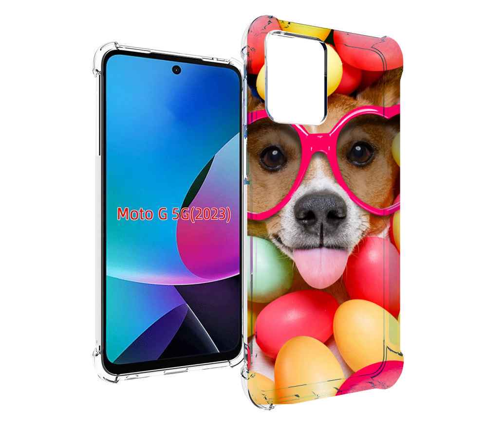 

Чехол MyPads Собака-в-яйцах для MOTO G 5G 2023, Tocco