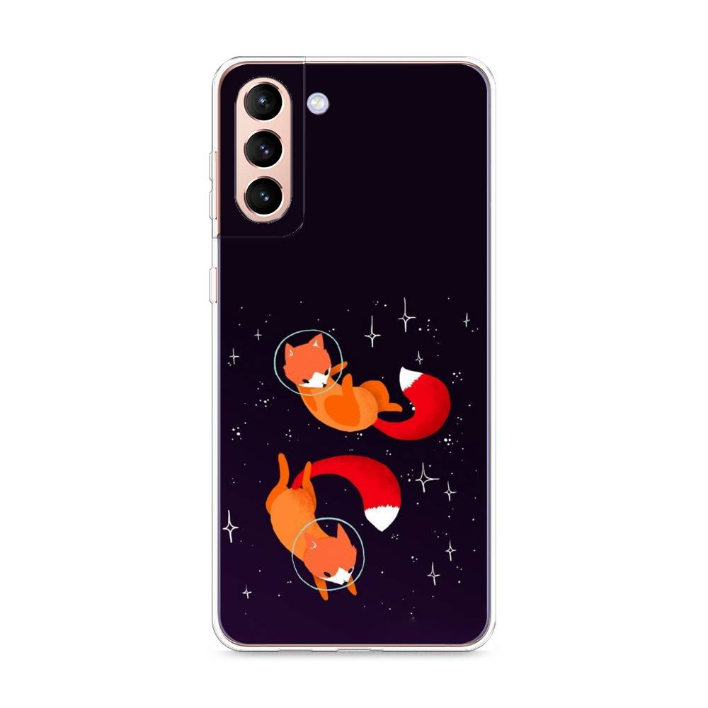 

Чехол Awog на Samsung Galaxy S21 + / Самсунг S21 + "Лисы космонавты", Разноцветный, 2102150-4