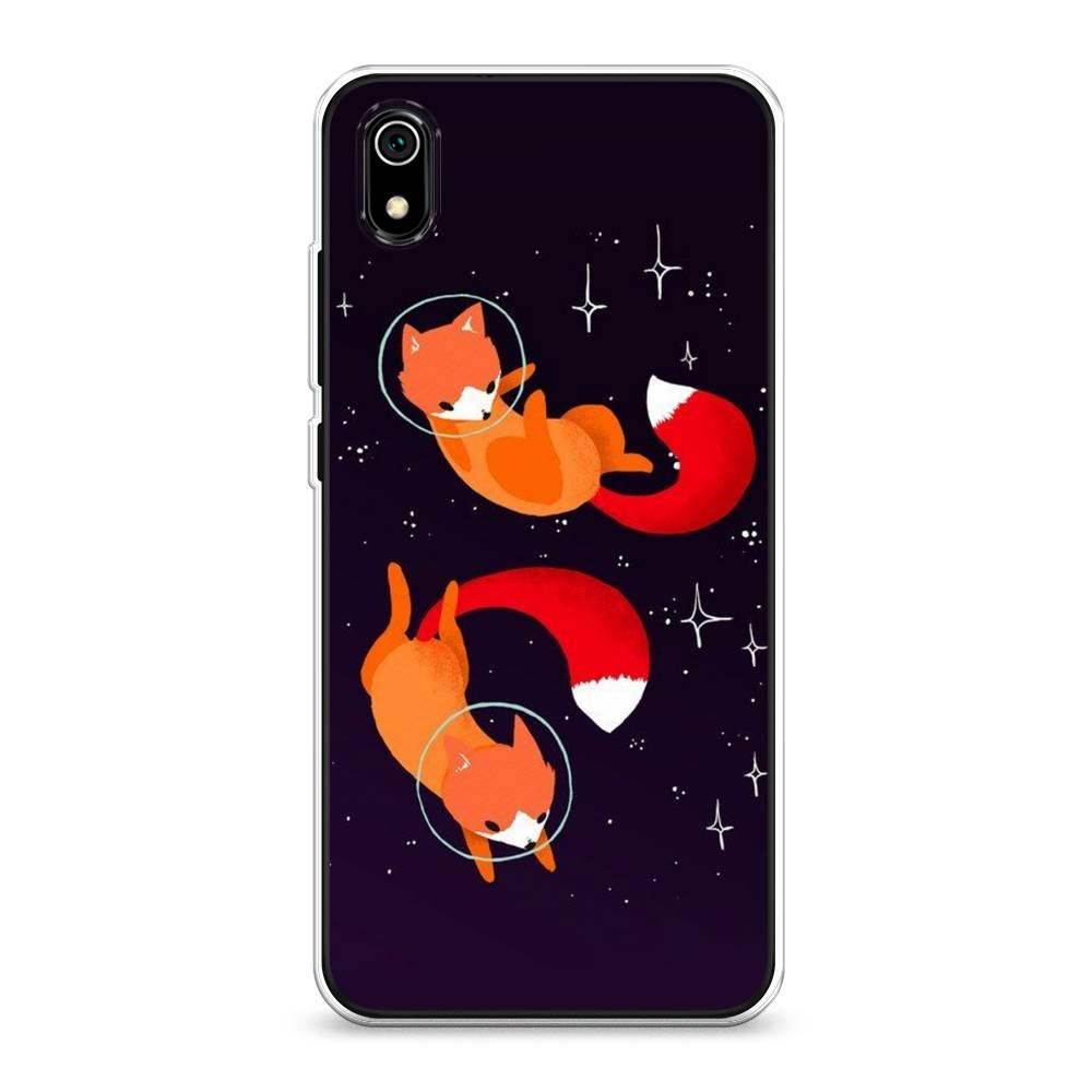 

Чехол Awog на Xiaomi Redmi 7A "Лисы космонавты", Разноцветный, 35450-4