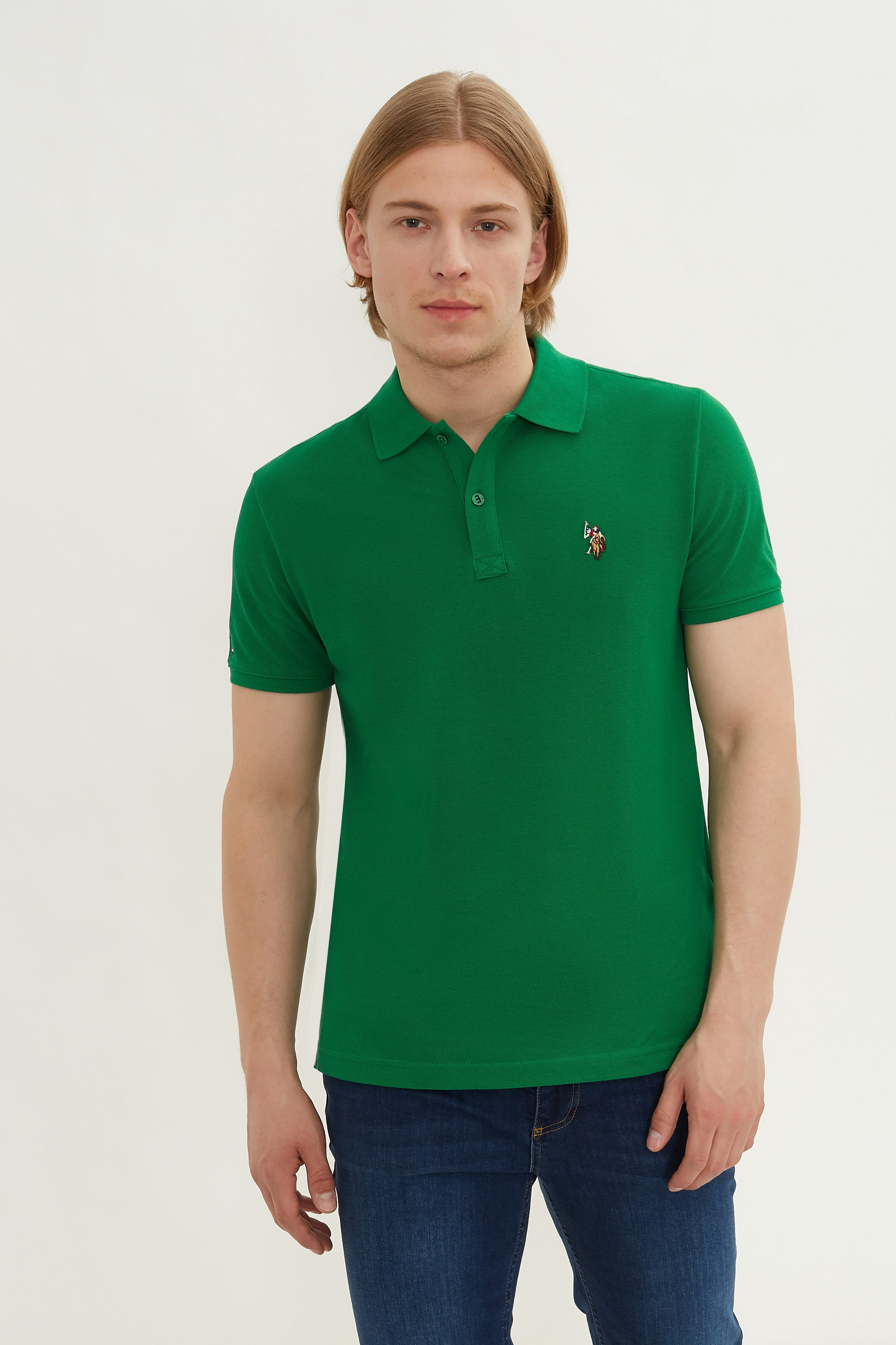 Футболка мужская US Polo Assn G081SZ0110TP10IY024 зеленая XS U.S. POLO ASSN. зеленый