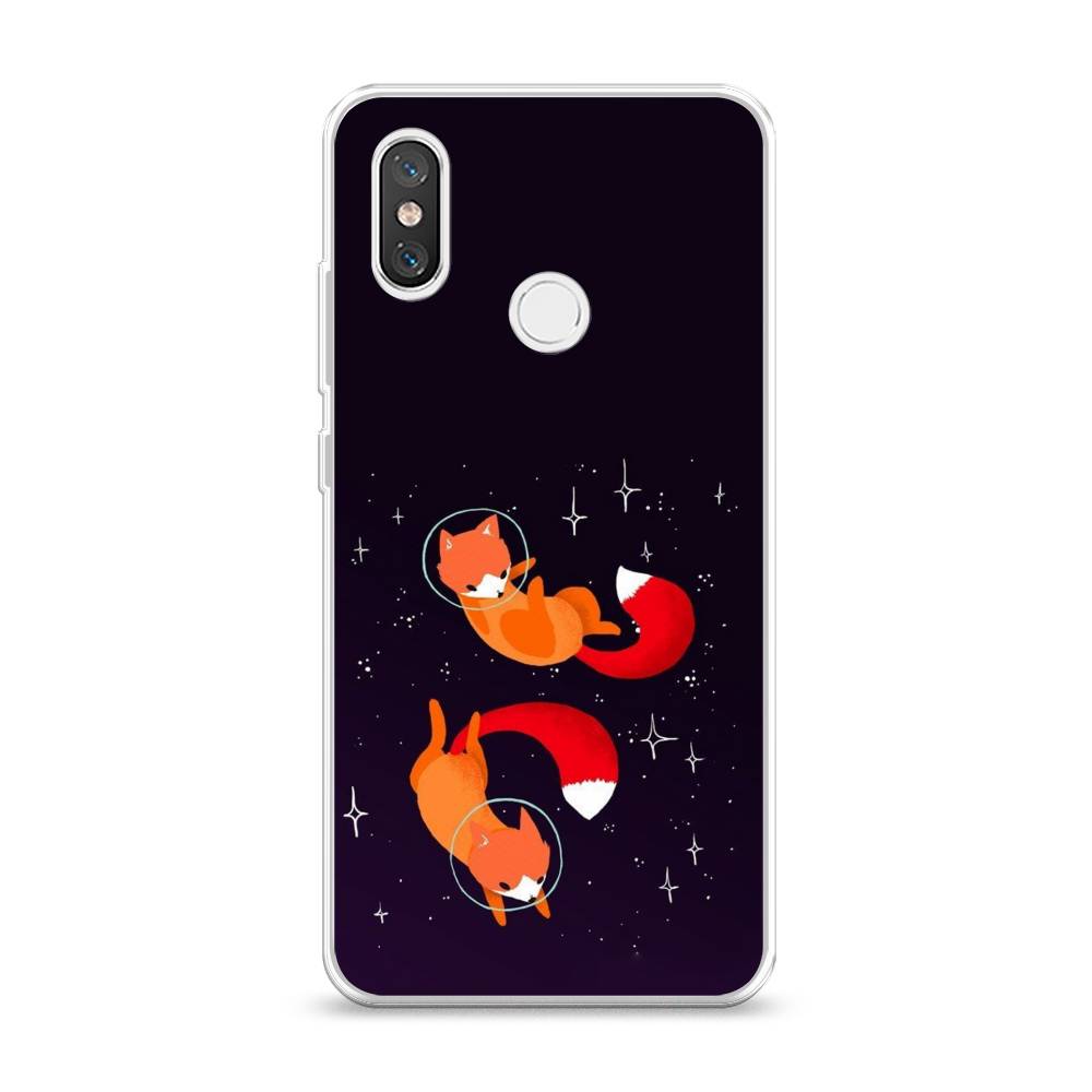 

Чехол Awog на Xiaomi Mi 8 "Лисы космонавты", Разноцветный, 33550-4