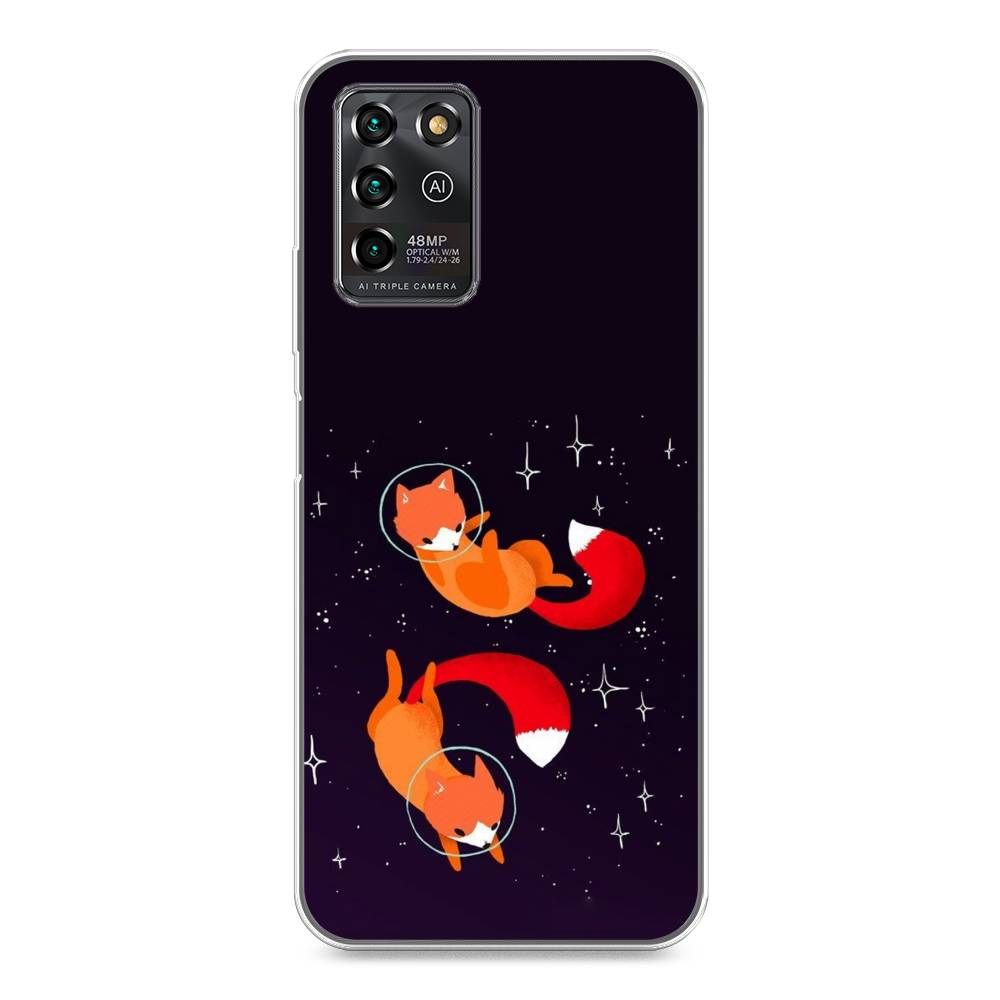 

Чехол Awog на ZTE Blade V30 Vita / ЗТЕ Блэйд V30 Vita "Лисы космонавты", Разноцветный, 135050-4