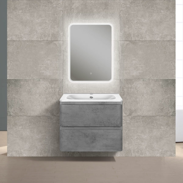 

Мебель для ванной Vincea Vico 60 подвесная Beton VMC-2V600BT+VCB-2VP600W+VLM-2F550