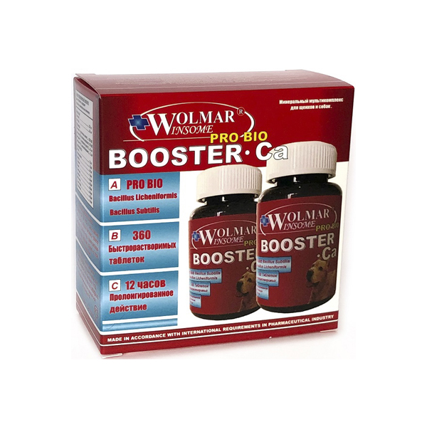 фото Витамины для собак средних и крупных пород wolmar winsome bio booster ca, 360таб