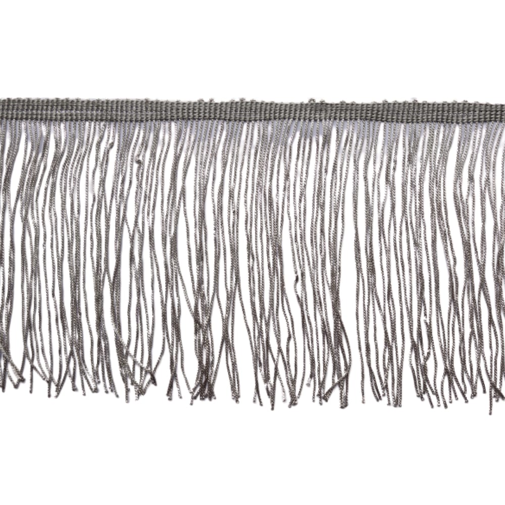 

Бахрома* 10 ярд шелковая без петли шир. 150 мм св. серый