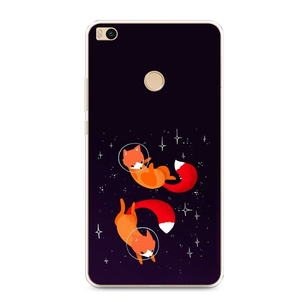 

Чехол Awog на Xiaomi Mi Max 2 "Лисы космонавты", Разноцветный, 32150-4