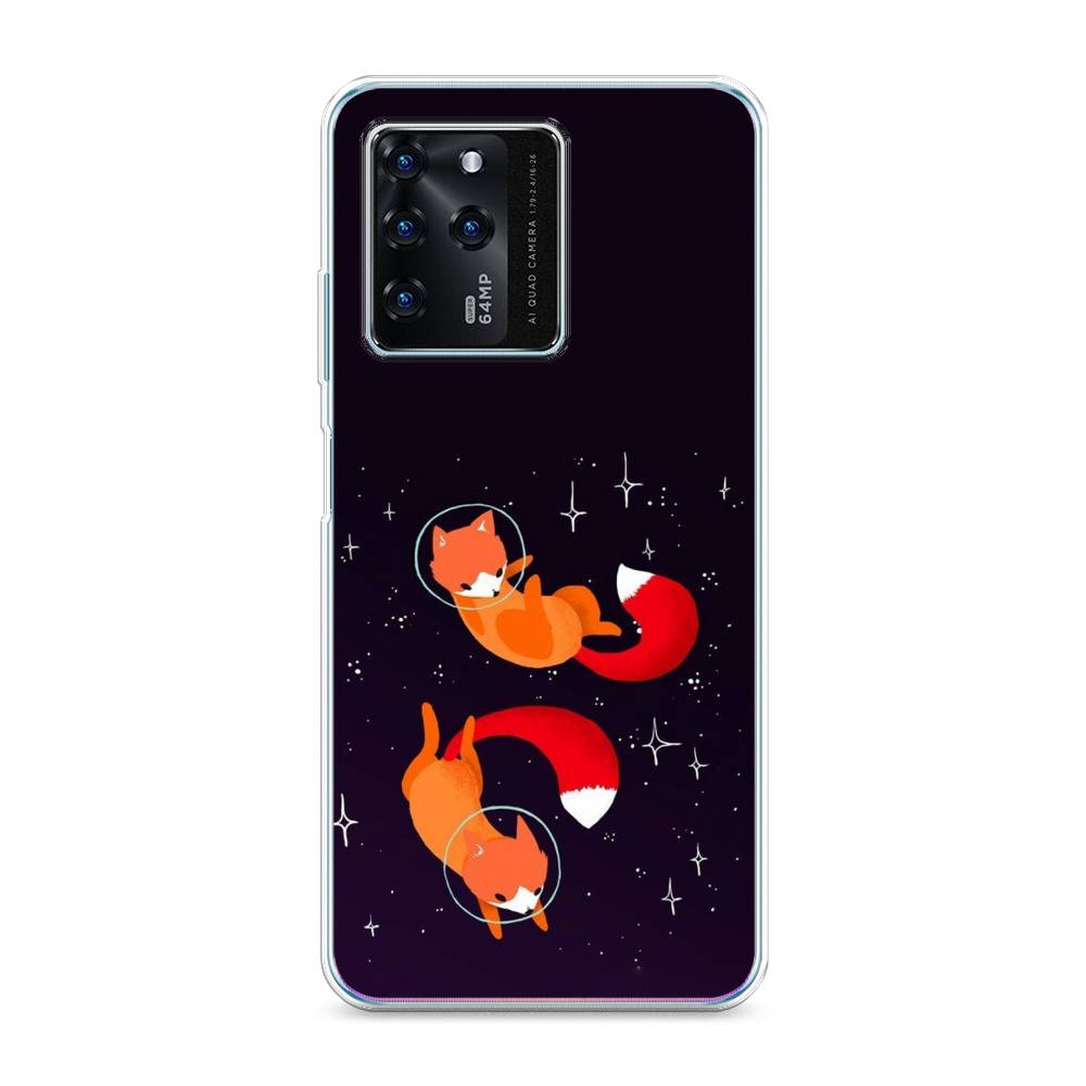 

Чехол Awog на ZTE Blade V30 / ЗТЕ Блэйд V30 "Лисы космонавты", Разноцветный, 135350-4