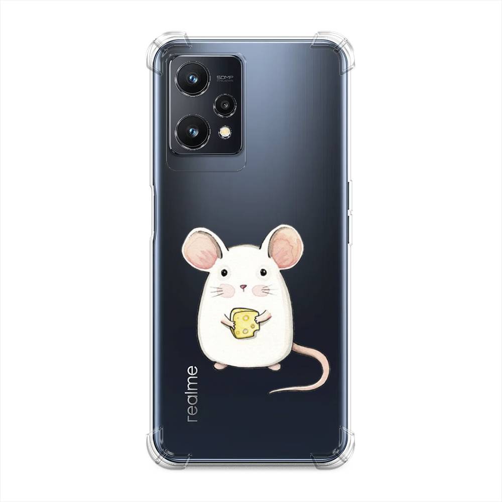 

Чехол Awog на Realme 9 5G "Мышка", Белый;розовый;прозрачный, 2511151-1